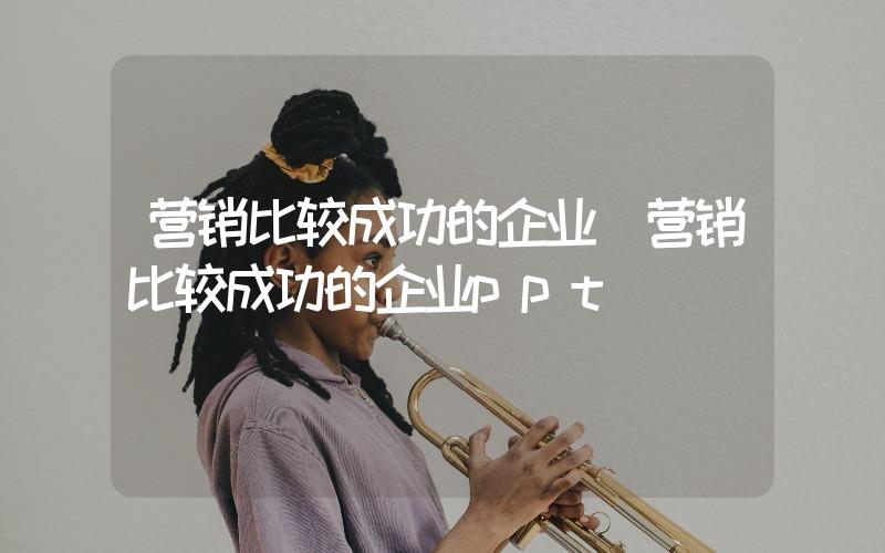 營銷比較成功的企業(yè)(營銷比較成功的企業(yè)ppt)